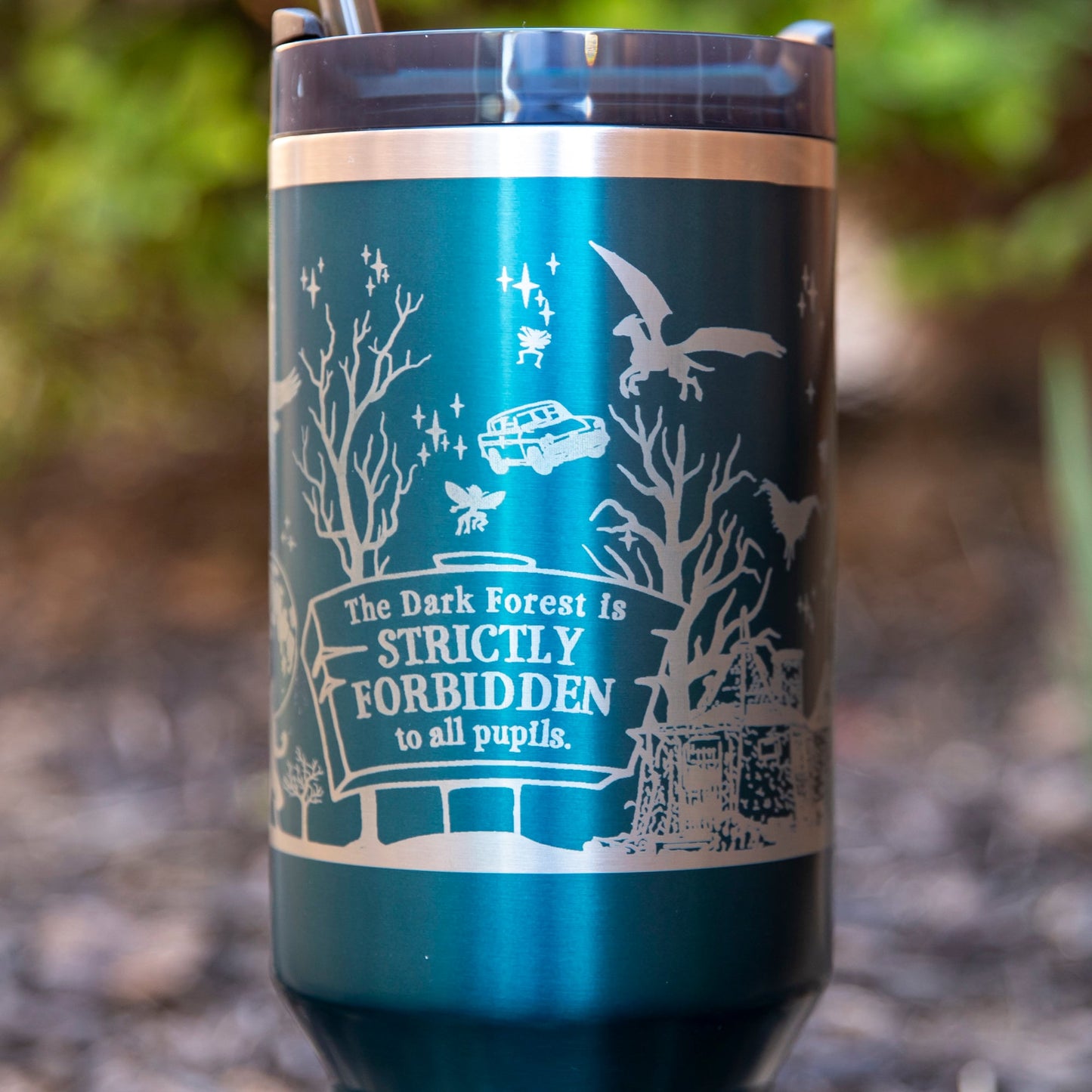 Forbidden Forest Laser-Engraved Stanley