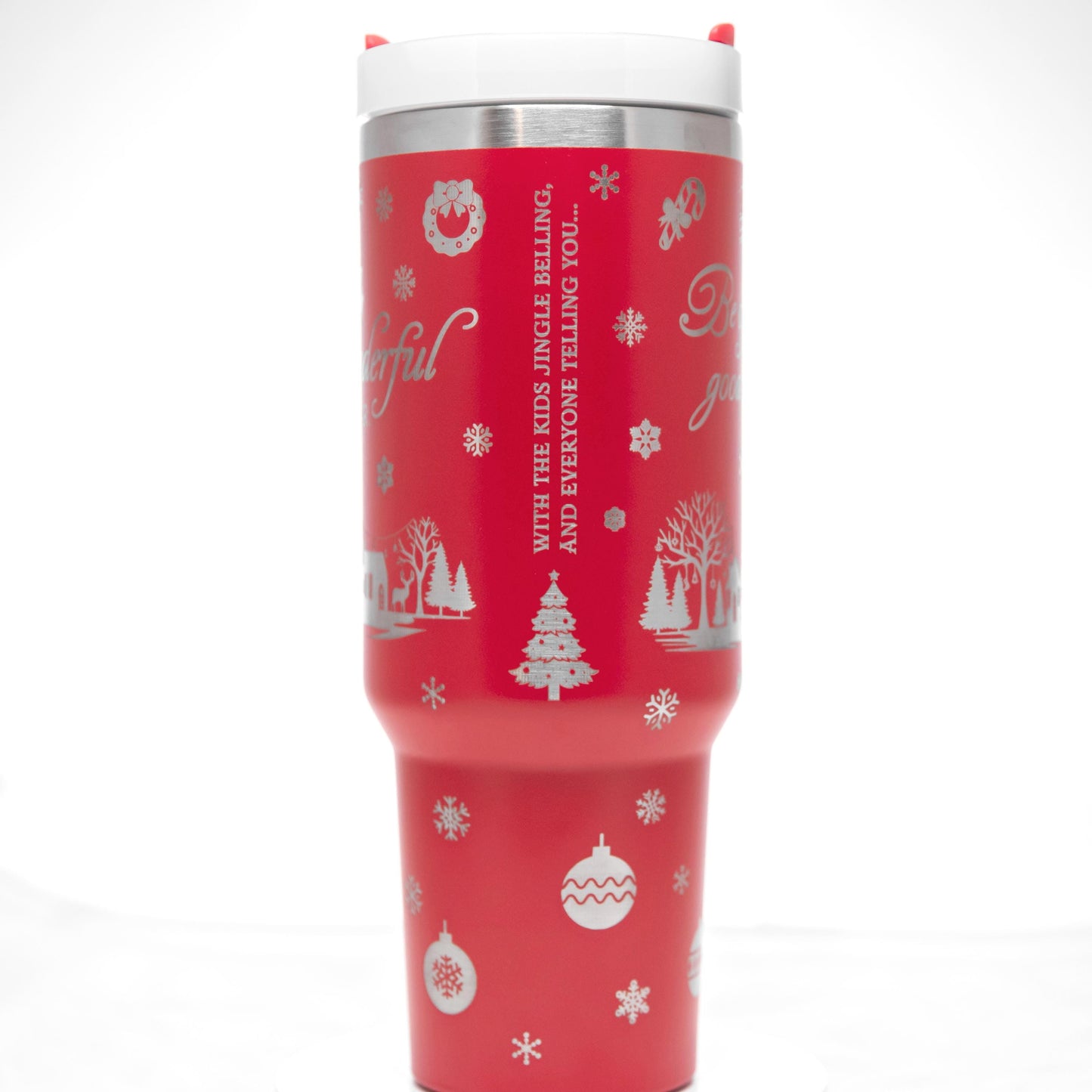 Stanley or Yeti Engraved Christmas and Holiday Cups: Most Wonderful Time of the Year