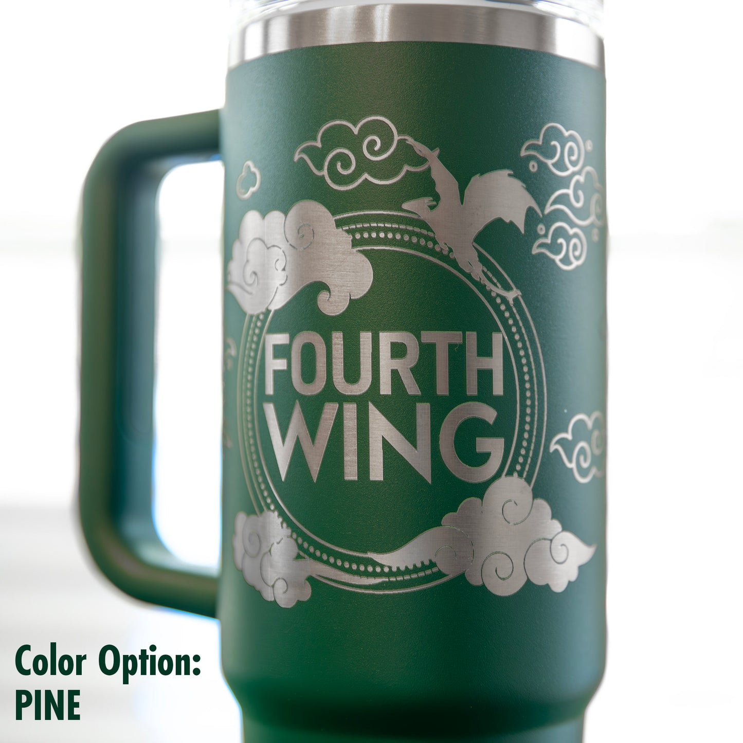 Fourth Wing Original Laser-Engraved Tumbler Design