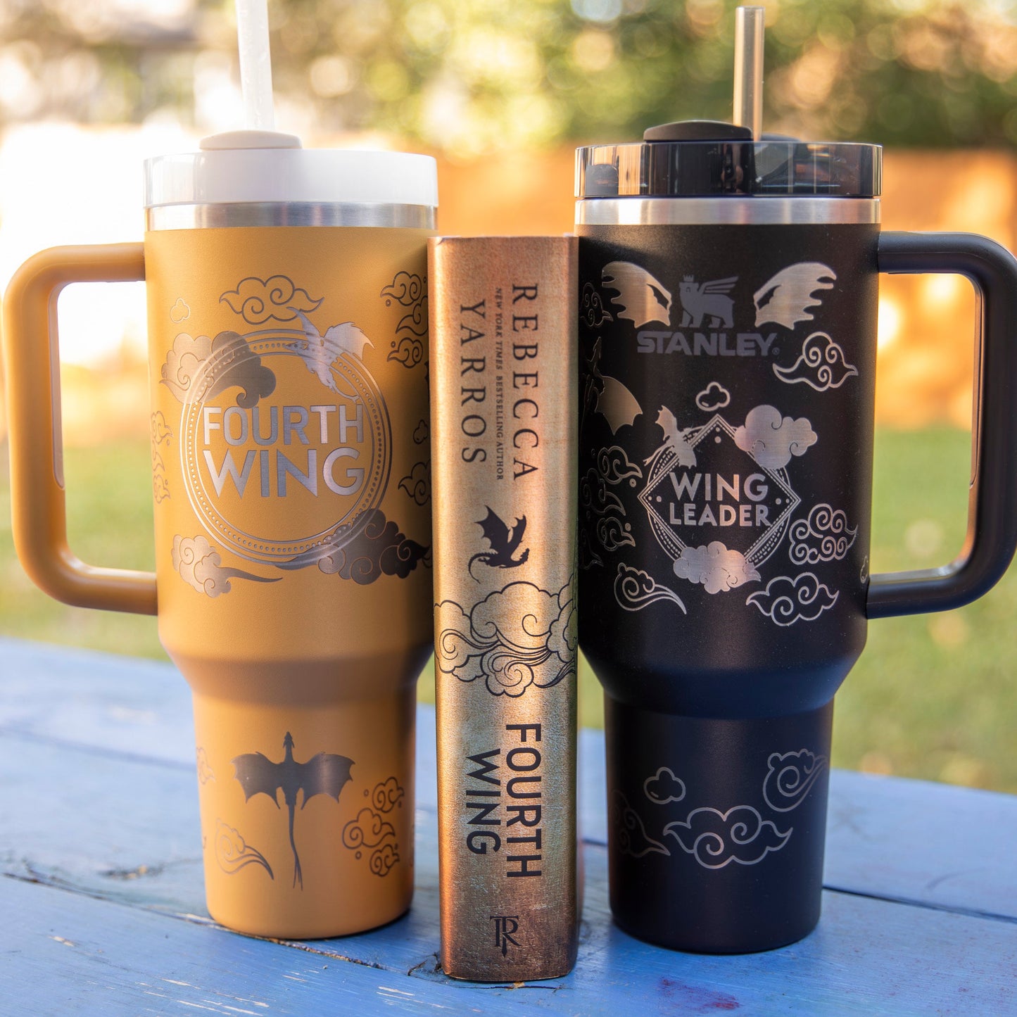 Fourth Wing Original Laser-Engraved Tumbler Design