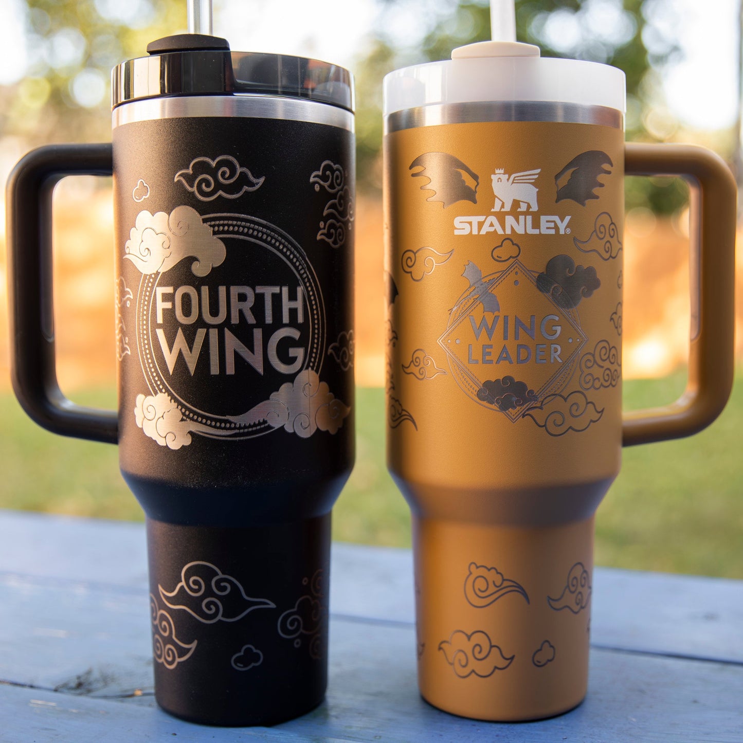 Fourth Wing Original Laser-Engraved Tumbler Design