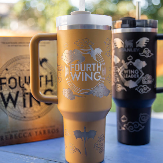 Fourth Wing Original Laser-Engraved Tumbler Design